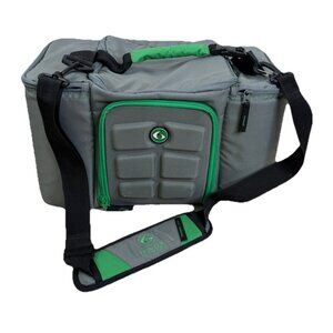 6 Pack Fitness Innovator 300 Meal Prep Management Tote - Green/Gray Clean GUC